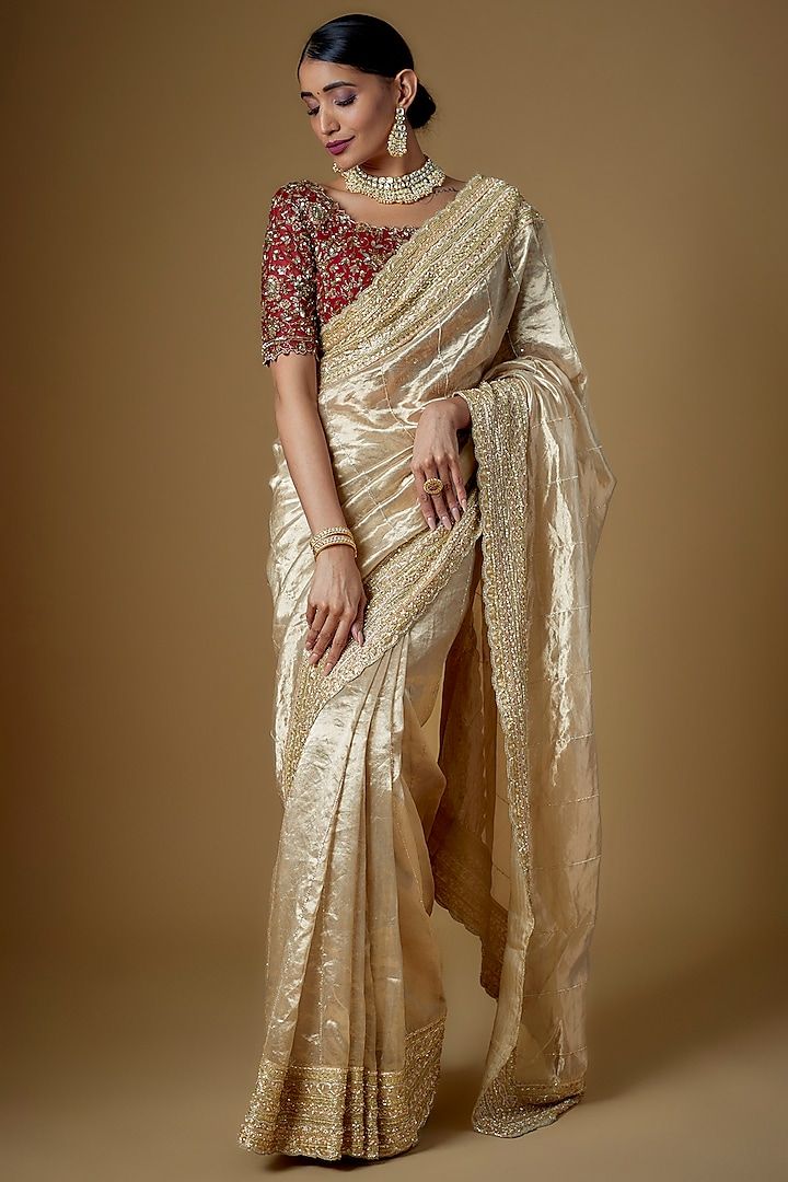 Tissue Saree - Urban Weave Sarees