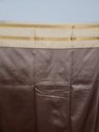 Bottle Green Semi Kaanchi Saree with Copper Zari & Small Butta Design