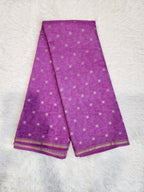 Lilac Fancy Saree With Copper Zari & Small Butta Design