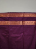 Green Semi Kaanchi Saree with Copper Zari & Small Butta Design