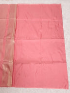Baby Pink Soft Silk Saree with Gold Zari & Geometry Design