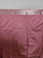 Dusty Pink Semi Kanchi Saree with Silver Zari & Brocade Design - Urban Weave Sarees