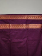 Green Semi Kaanchi Saree with Copper Zari & Small Butta Design - Urban Weave Sarees