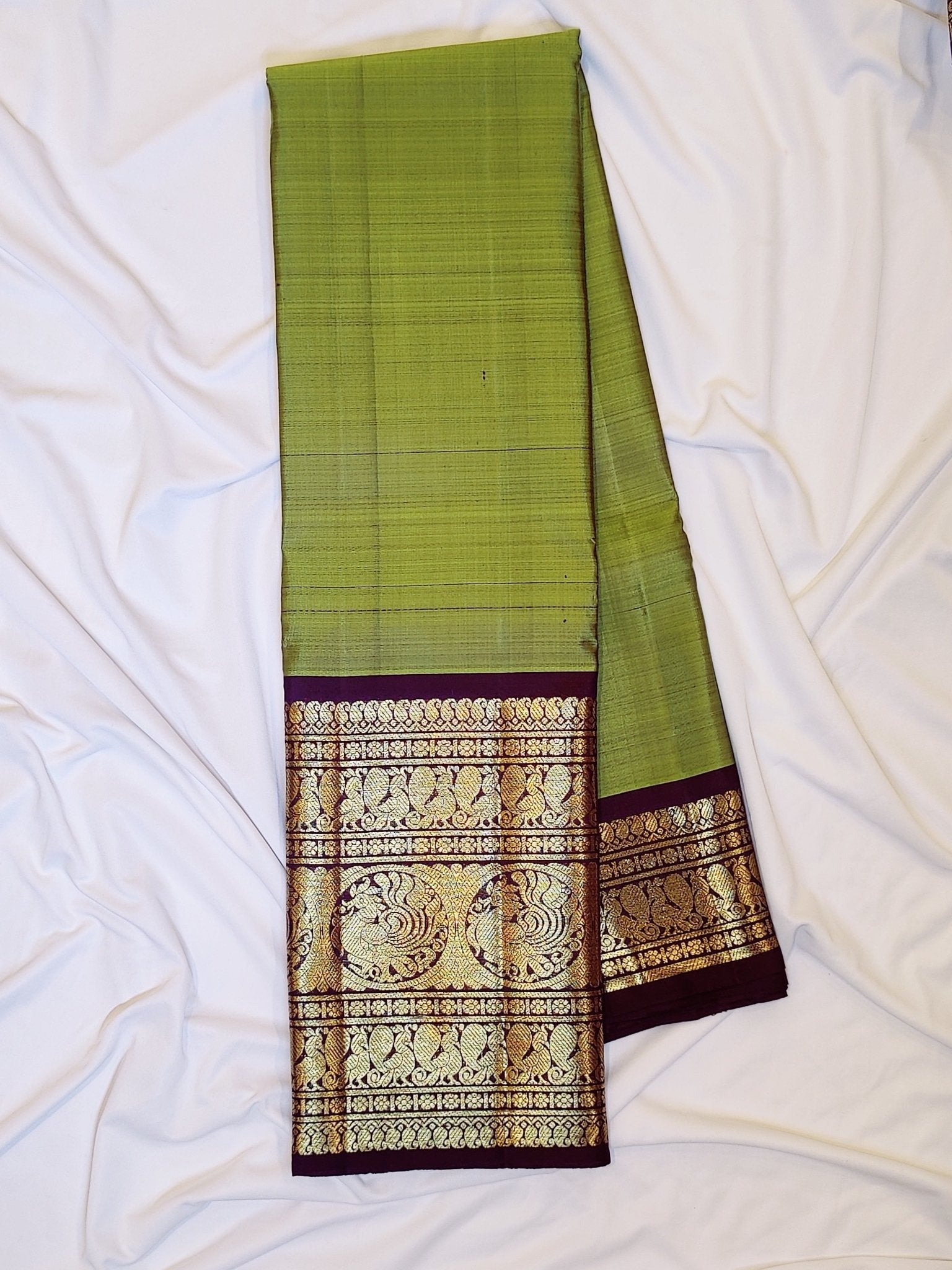 Magenta Pink Cotton Saree “ Green & Multicolor Border “ Shop Online - Urban Weave Sarees