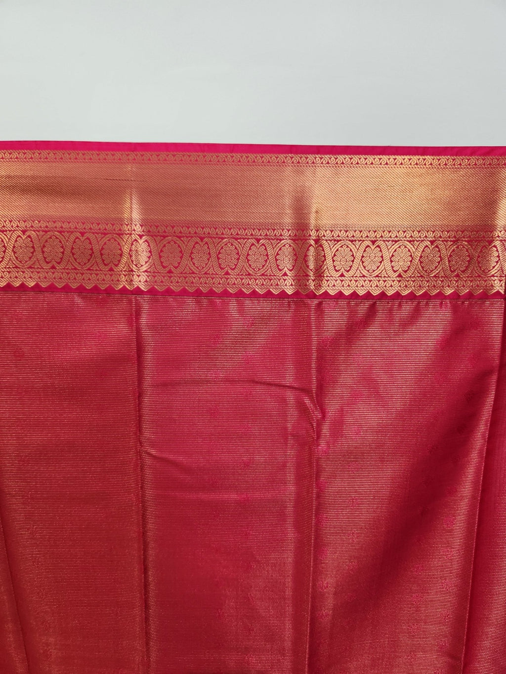Mango Yellow Semi Kanchi Saree with Gold Zari & Small Butta Design - Urban Weave Sarees