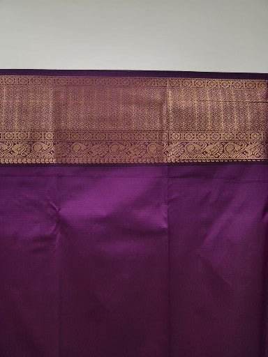 Mint Green Semi Kaanchi Saree with Gold Zari & Small Butta Design - Urban Weave Sarees