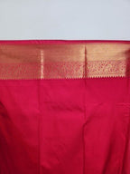 Parrot Green Semi Kaanchi Saree with Gold Zari & Small Butta Design - Urban Weave Sarees