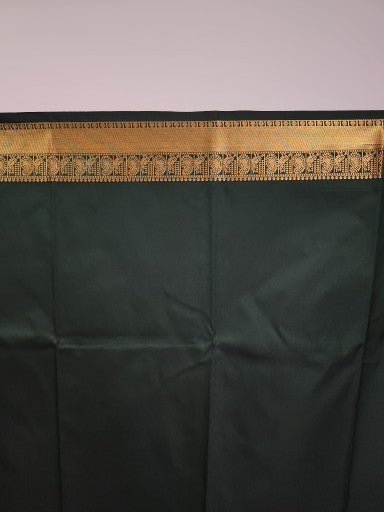 Raani Pink Semi Kaanchi Saree with Copper Zari & Small Butta Design - Urban Weave Sarees