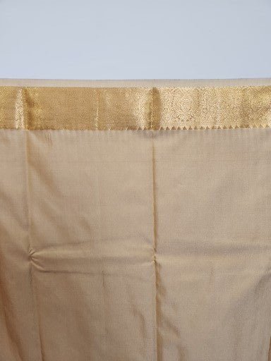 Red Semi Kanchi Saree with Gold Zari & Small Butta Design - Urban Weave Sarees